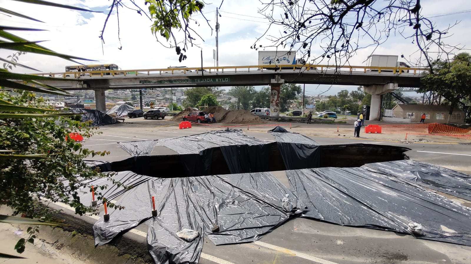 IMÁGENES: Hundimiento en Villa Nueva crece de tamaño y esta es la ...