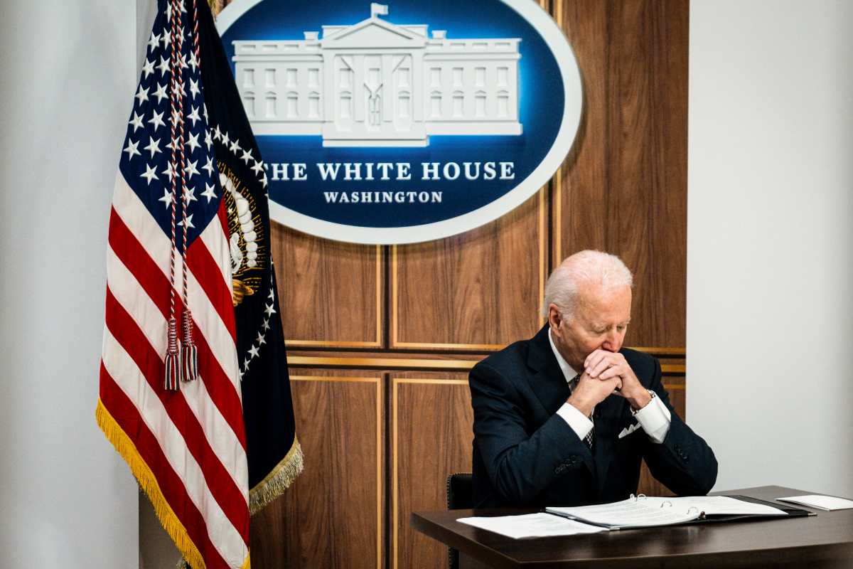 El presidente Joe Biden se prepara para ser anfitrión del Foro de las Principales Economías sobre Energía y Clima en la Casa Blanca en Washington, el 17 de junio de 2022. (Foto Prensa Libre: Pete Marovich/The New York Times)