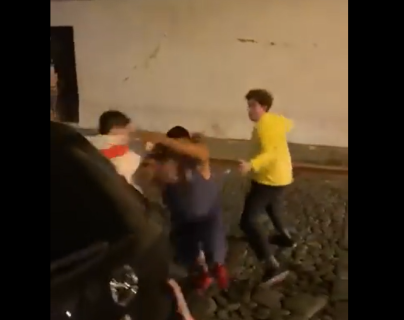 Surge nuevo video de pelea callejera en Antigua Guatemala y la PNC y la comuna dicen que ya toman acciones