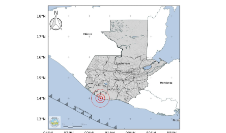 Temblor en Guatemala
