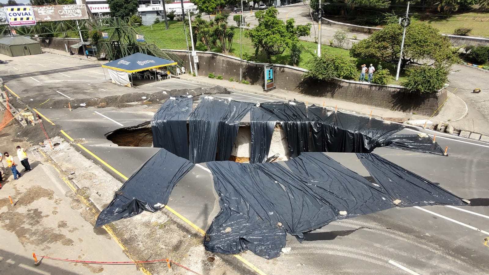 IMÁGENES: Hundimiento en Villa Nueva crece de tamaño y esta es la ...