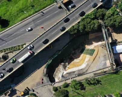 Hundimiento en Villa Nueva: Ministro habla de avance de los trabajos, rehabilitación del paso vehicular, puentes y nueva caverna