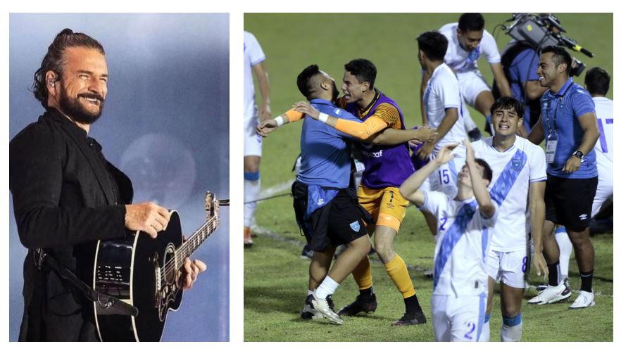 Ricardo Arjona celebra clasificación de la sub 20 de Guatemala.