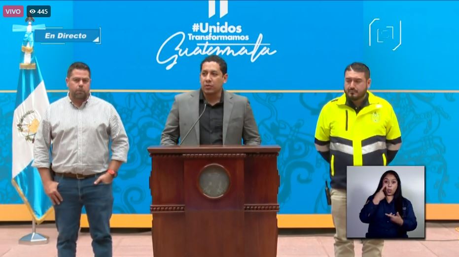 Autoridades brindan conferencia sobre hundimiento en Villa Nueva