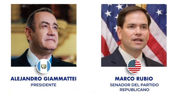 Alejandro Giammattei y el senador de EE. UU. Marco Rubio sostienen conversación telefónica y estos son los temas que trataron