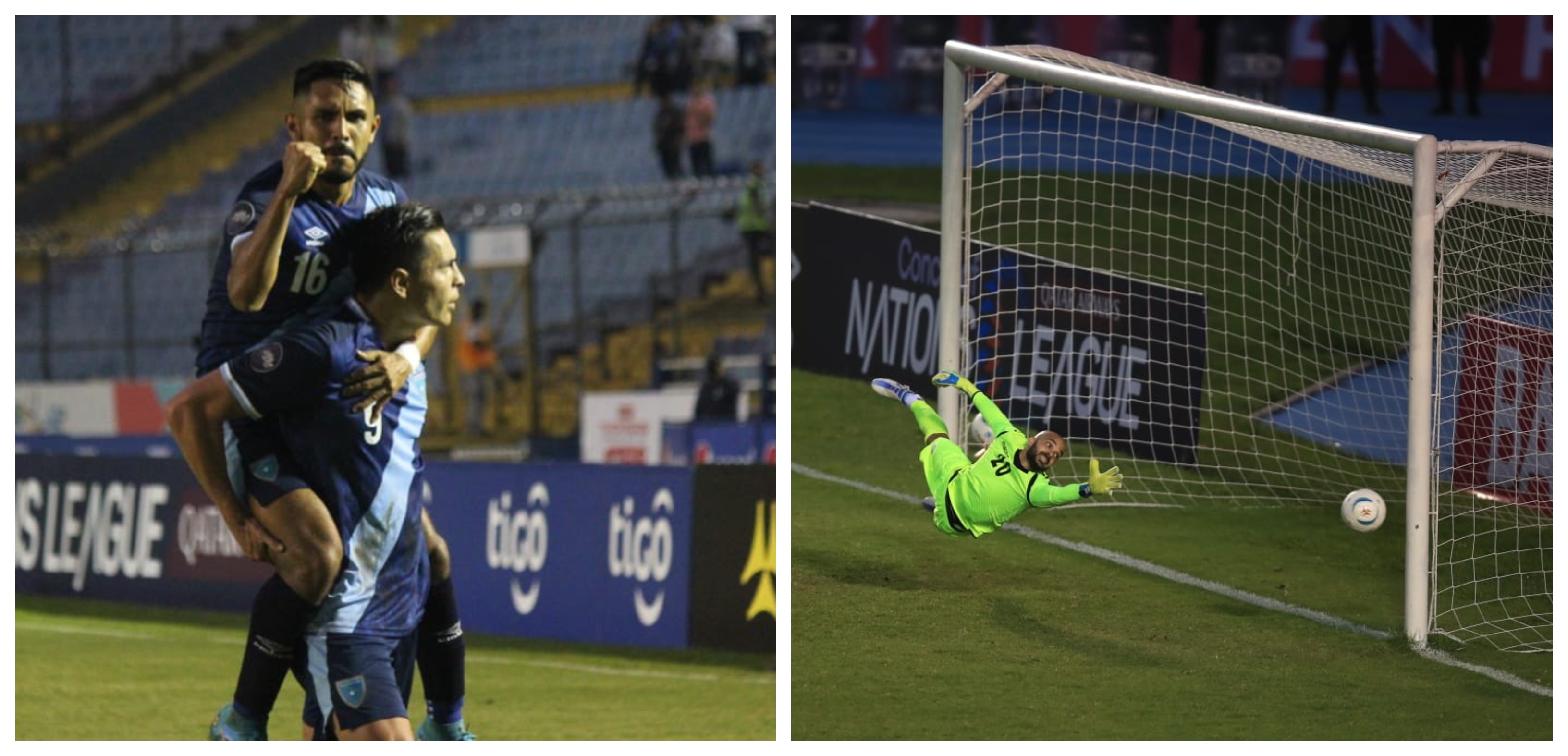 Rubio Rubín se estrenó como goleador en la Selección de Guatemala. (Foto Prensa Libre: Carlos Hernández y Fedefut)
