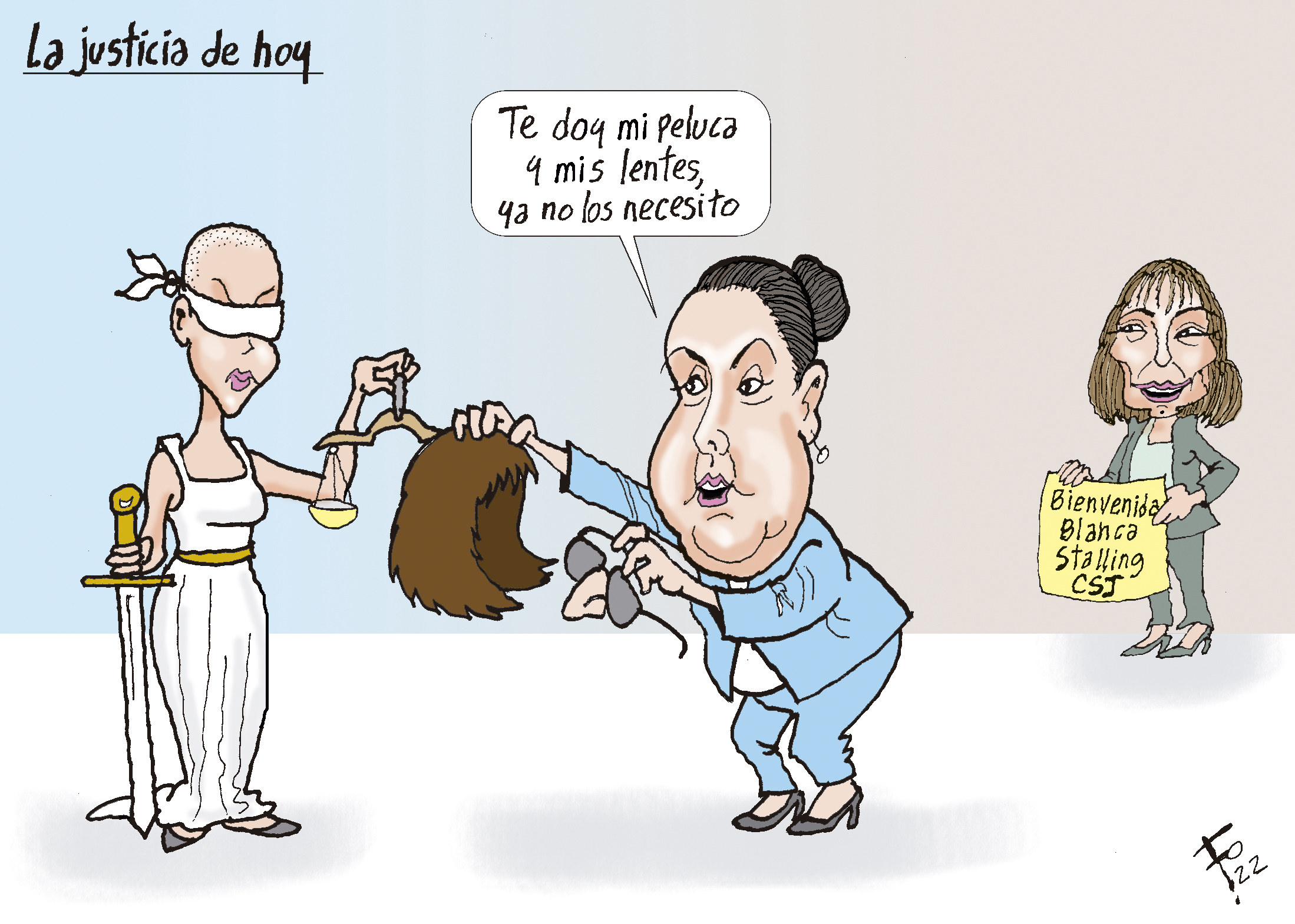 Personajes: Blanca Stalling y Silvia Valdés.