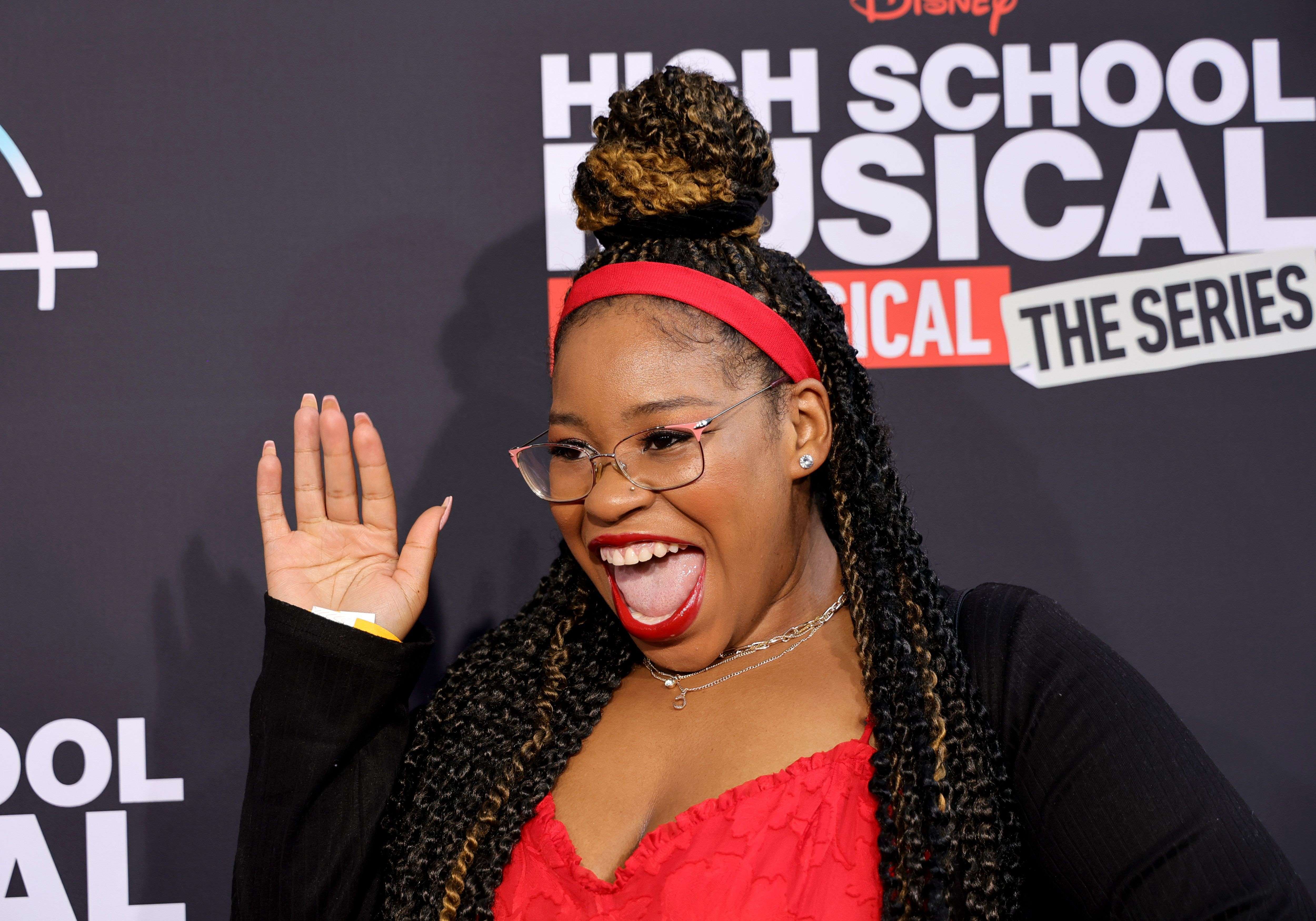BURBANK, CALIFORNIA - JULY 27: Carla Jeffery attends the Disney+ "High School Musical: The Musical: The Series" season 3 premiere at Walt Disney Studios on July 27, 2022 in Burbank, California.   Momodu Mansaray/Getty Images/AFP
== FOR NEWSPAPERS, INTERNET, TELCOS & TELEVISION USE ONLY ==