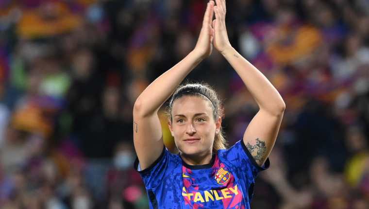 Alexia Putellas, jugadora del FC Barcelona y la selección española. (Foto Prensa Libre: AFP)