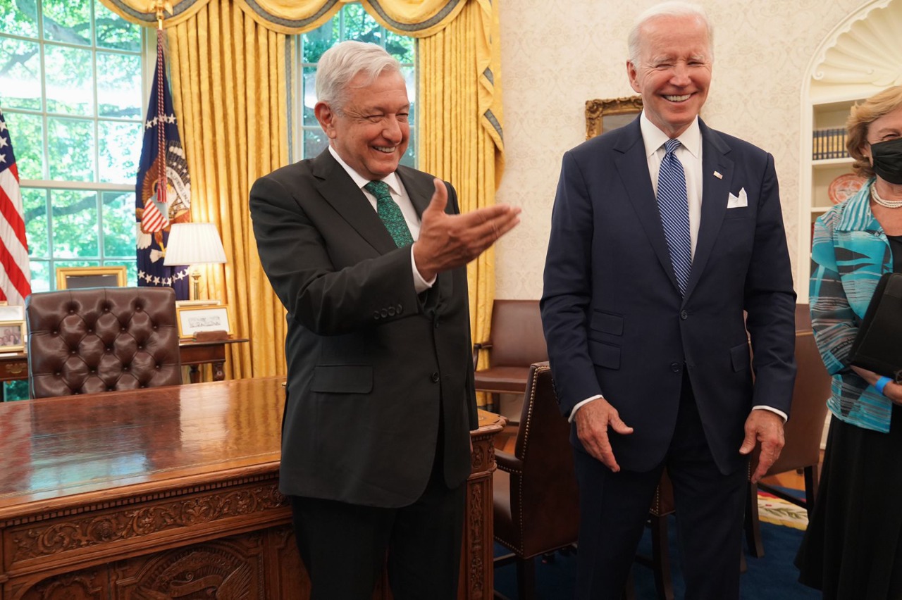 AMLO y Biden en la Casa Blanca