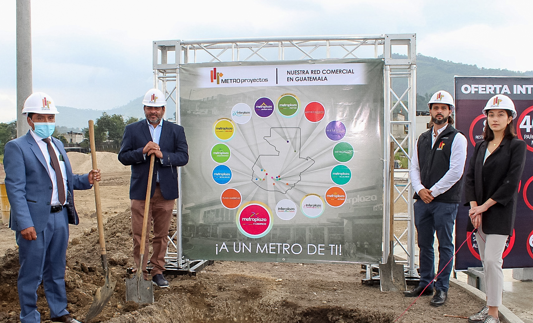 Primera fase de Metroplaza 4 Caminos en Totonicapán, que incluye diversos autoservicios. Foto Prensa Libre: Fernanda Mérida