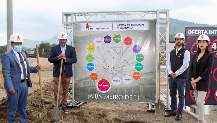 Primera fase de Metroplaza 4 Caminos en Totonicapán, que incluye diversos autoservicios. Foto Prensa Libre: Fernanda Mérida
