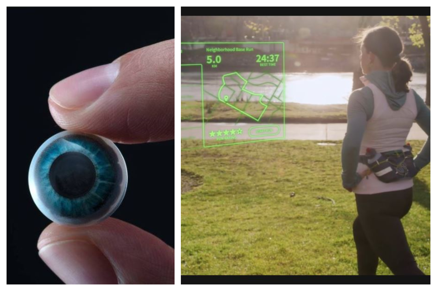 Mojo Lens es un lente de contacto inteligente que le proporciona información mientras hace cualquier actividad. (Foto Prensa Libre: www.mojo.vision/).