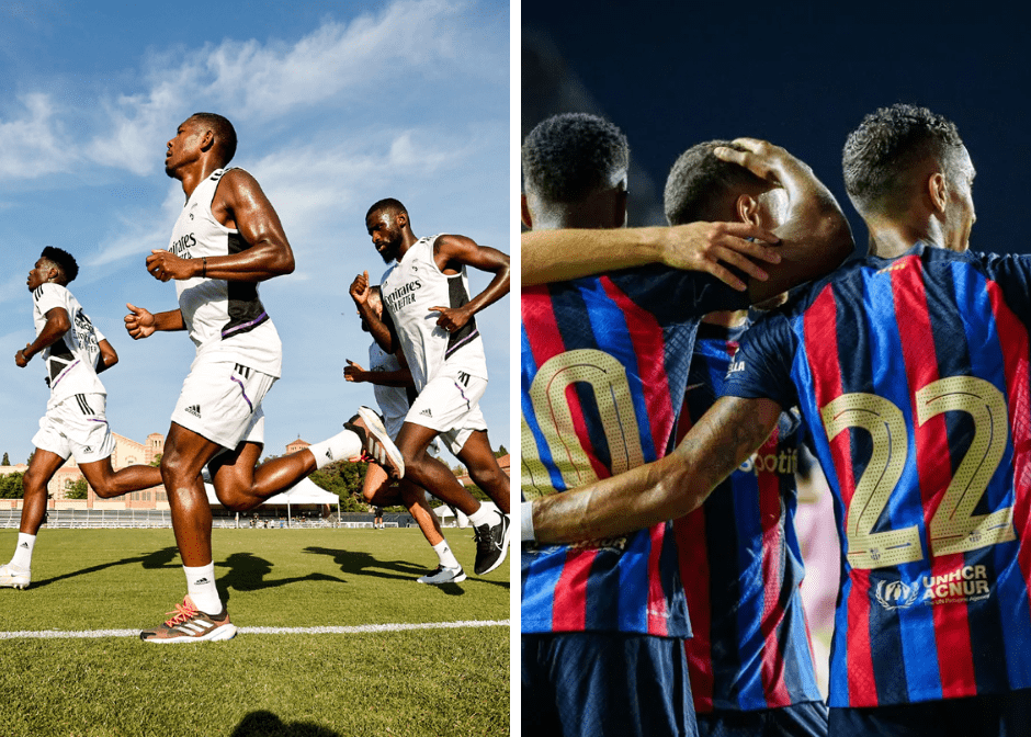 FC Barcelona y Real Madrid se enfrentarán en Las Vegas. Foto Prensa Libre (FC Barcelona y Real Madrid Twitter)