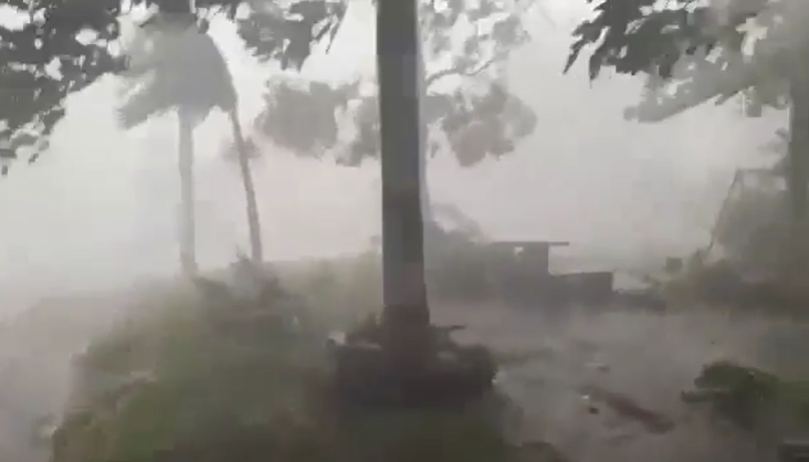 Así fueron captados los vientos huracanados que dañaron viviendas en San Lorenzo, Suchitepéquez