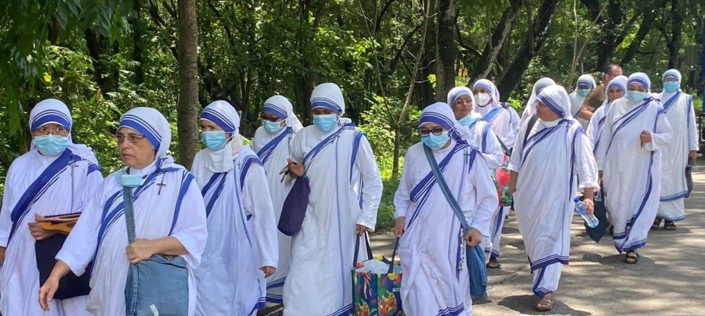 Las Hermanas de la Caridad de Santa Teresa de Calcuta al llegar a Costa Rica. el 7 de junio de 2022. (Foto Prensa Libre: Cortesía del padre Sunil Kumar Adugula/VOA)