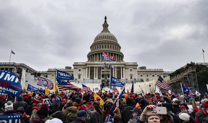 El asalto al Capitolio ocurrió el 6 de enero de 2021. (Foto Prensa Libre: AFP)