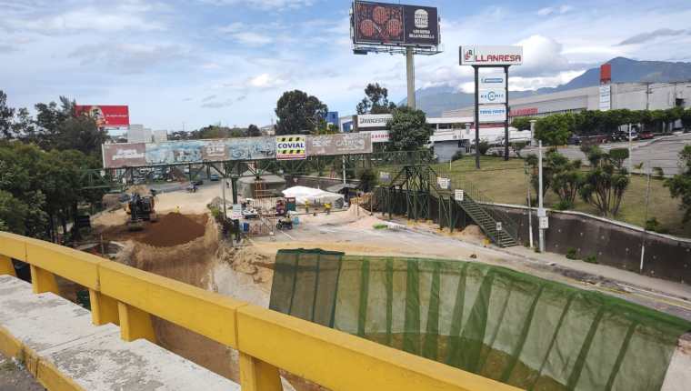 Covial colocó geomalla para prevenir más erosiones. (Foto Prensa Libre: Andrea Domínguez)