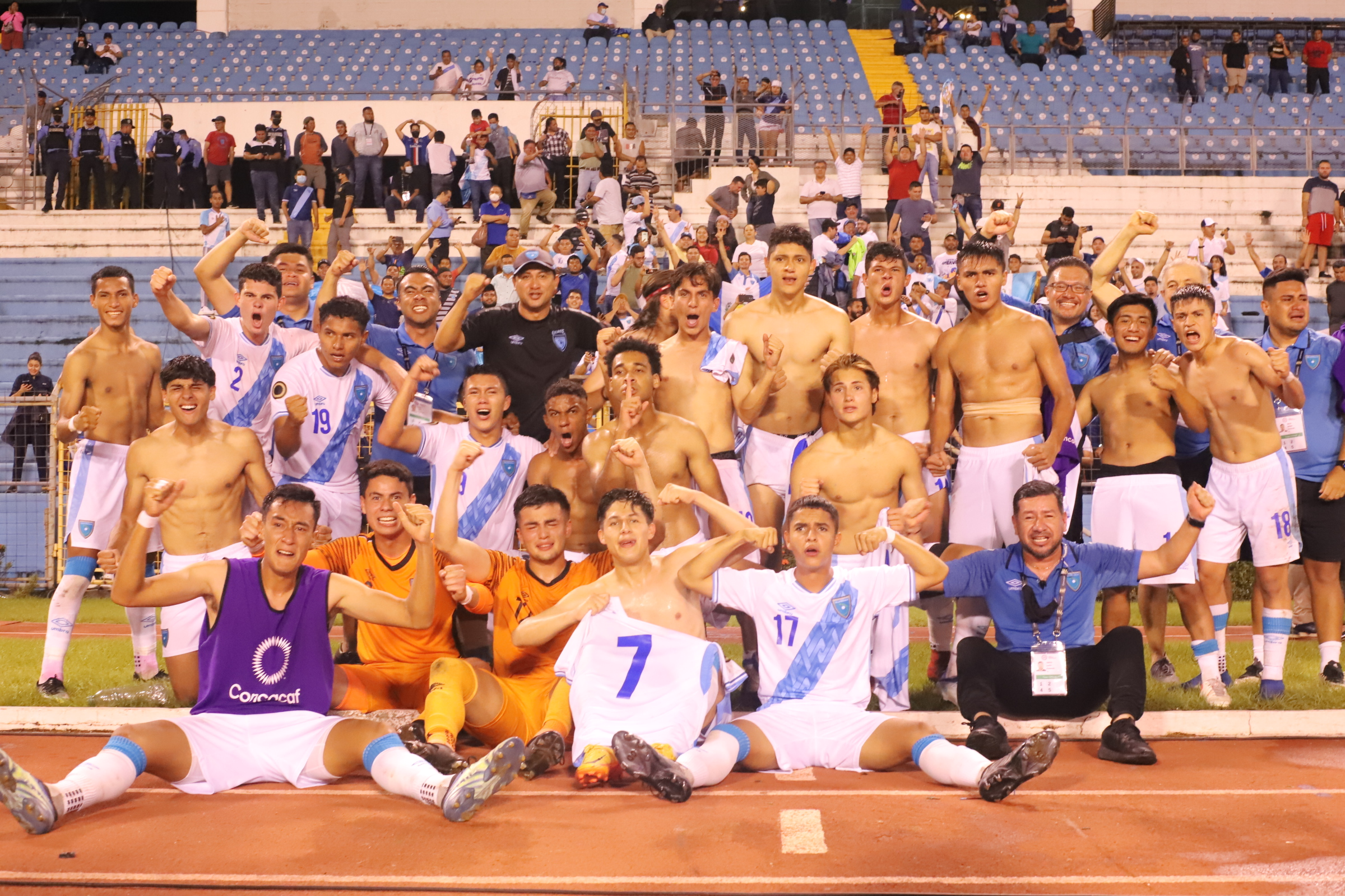 Guatemala clasificó a su segundo mundial en la categoría Sub-20. Foto Prensa Libre (Fedefut)