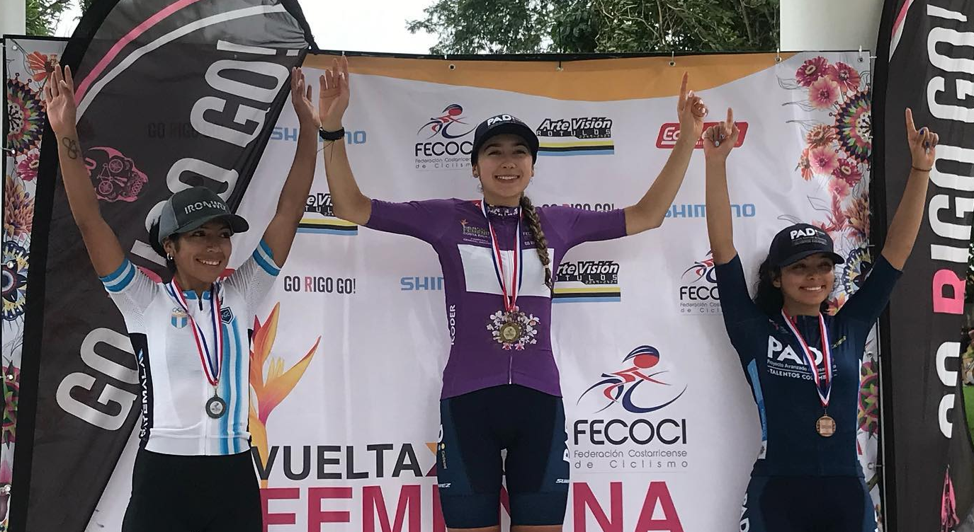 La ciclista guatemalteca finalizó en el segundo lugar de la Vuelta Feminina a Costa Rica 2022: Foto Prensa Libre (Federación Costarricense de Ciclismo)