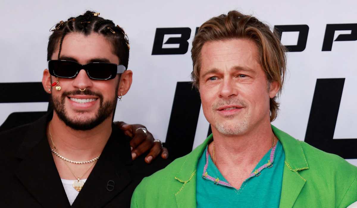 Bad Bunny: el insólito momento en el que Brad Pitt supuestamente coqueteó con el cantante en la alfombra roja de “Bullet Train”