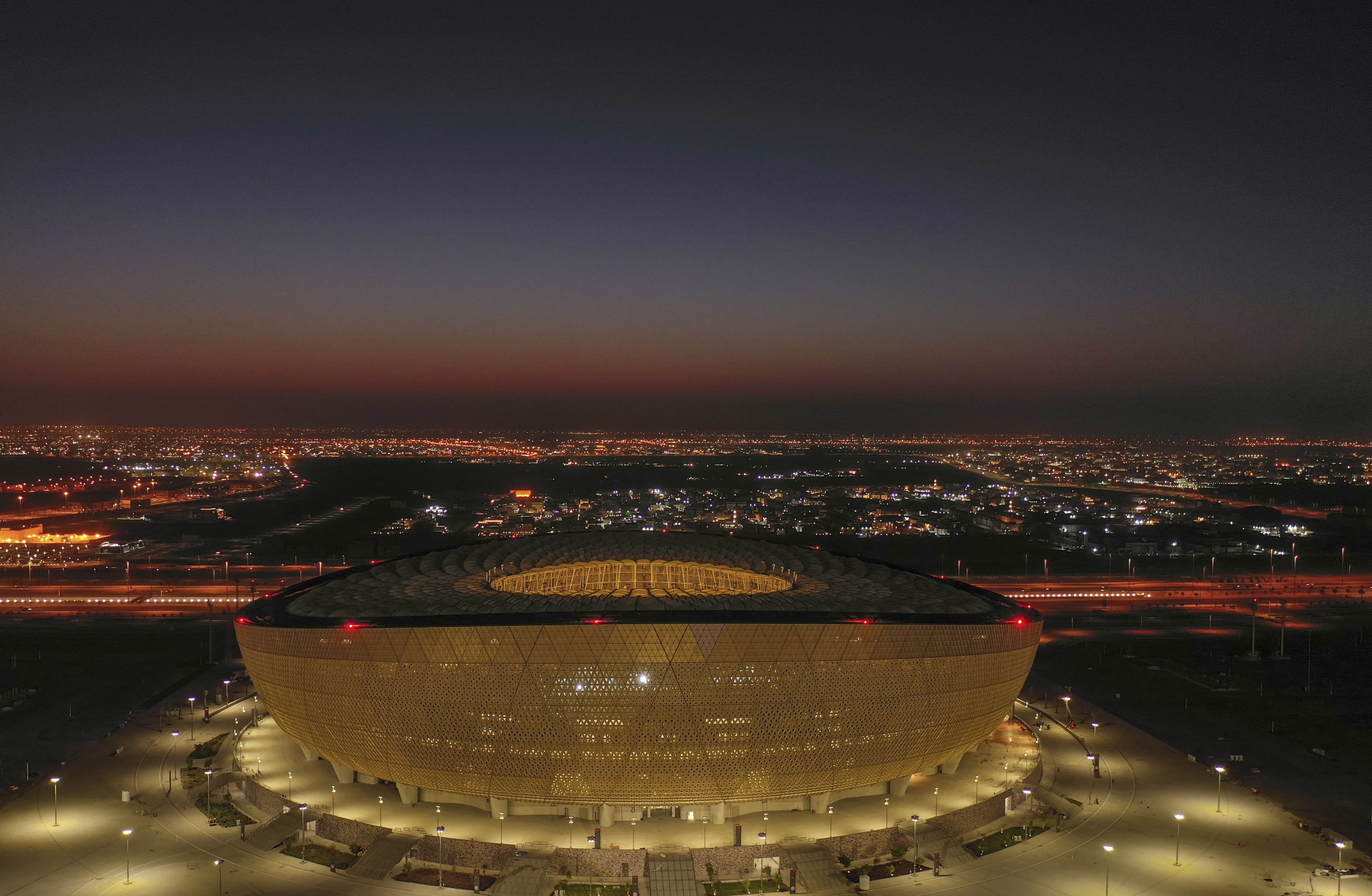 El estadio Lusail será la sede la gran final del Mundial de Qatar. (Foto Prensa Libre: AFP)