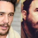 El parecido físico de James Franco (izquierda) con Fidel Castro es notable. GETTY IMAGES