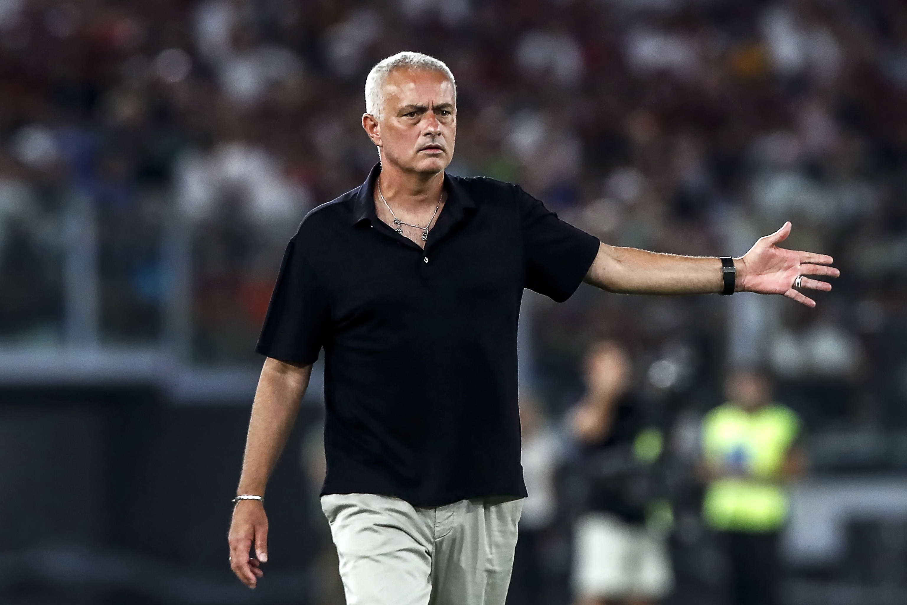 José Mourinho, el entrenador portugués de la Roma. (Foto Prensa Libre: EFE)