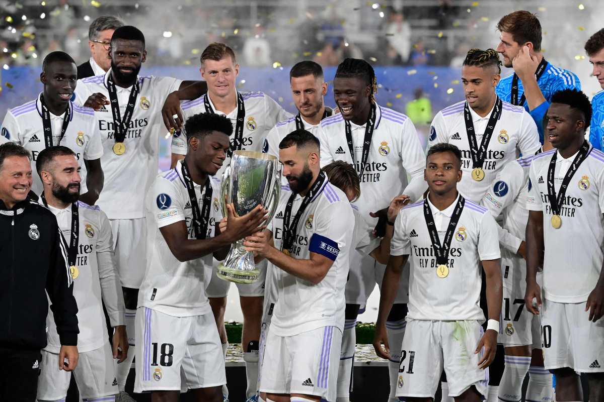 El Real Madrid le gana 2-0 al Frankfurt y logra su quinta Supercopa de Europa