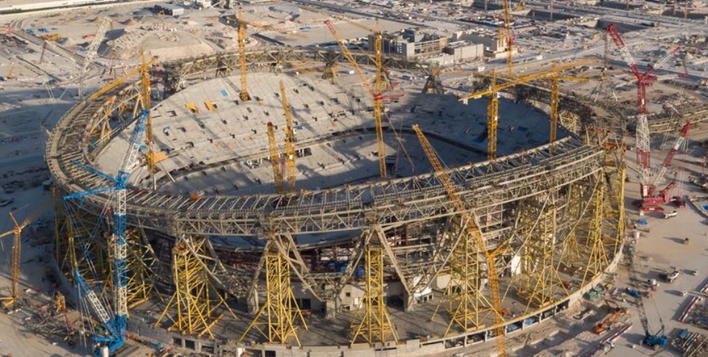 Los trabajos en los estadios para el Mundial 2022 en Qatar, iniciaron en el año 2017. (Foto Prensa Libre: FIFA)