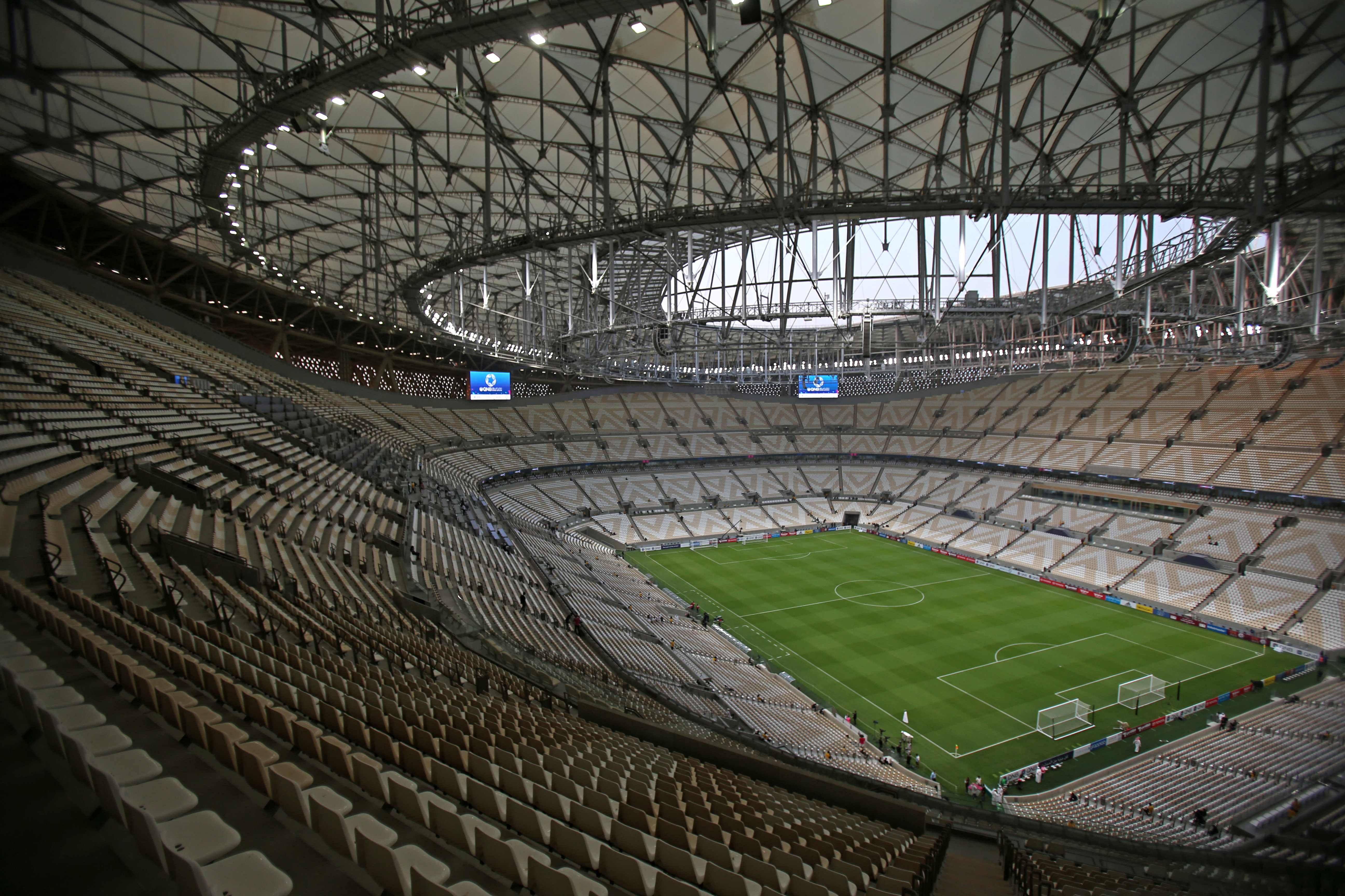 Vista general del Lusail Stadium, sede del Mundial de Qatar 2022. (Foto Prensa Libre: AFP)