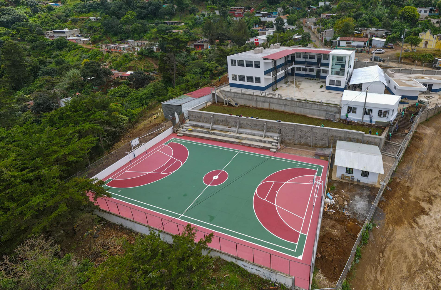 Vista panorámica de la Escuela José Ignacio Ortiz Vides. / Foto: Municipalidad de La Antigua Guatemala