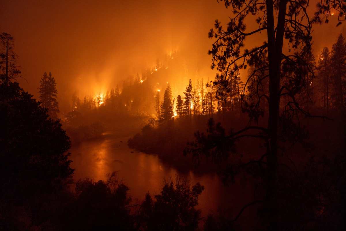 Imágenes que evidencian el infernal incendio McKinney, el mayor del año en California