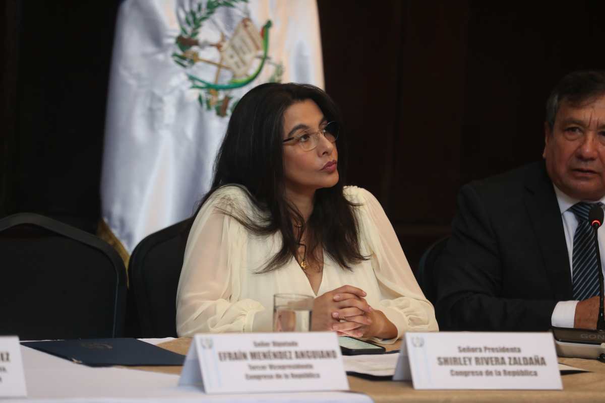 Shirley Rivera dirige el Congreso desde el 14 de enero de este año y estaría buscando la reelección con el apoyo de bancadas aliadas. (Foto Prensa Libre: Hemeroteca PL)