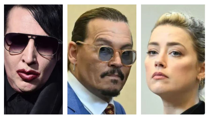 Marilyn Manson, Johnny Depp y Amber Heard