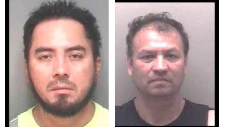 Rolman Alberto Barcarcel, de 38 años y Julio Alvarado Dubón, 52, son sindicados de planear un ataque masivo en Virginia, Estados Unidos. (Foto Prensa Libre:  @RichmondPolice)