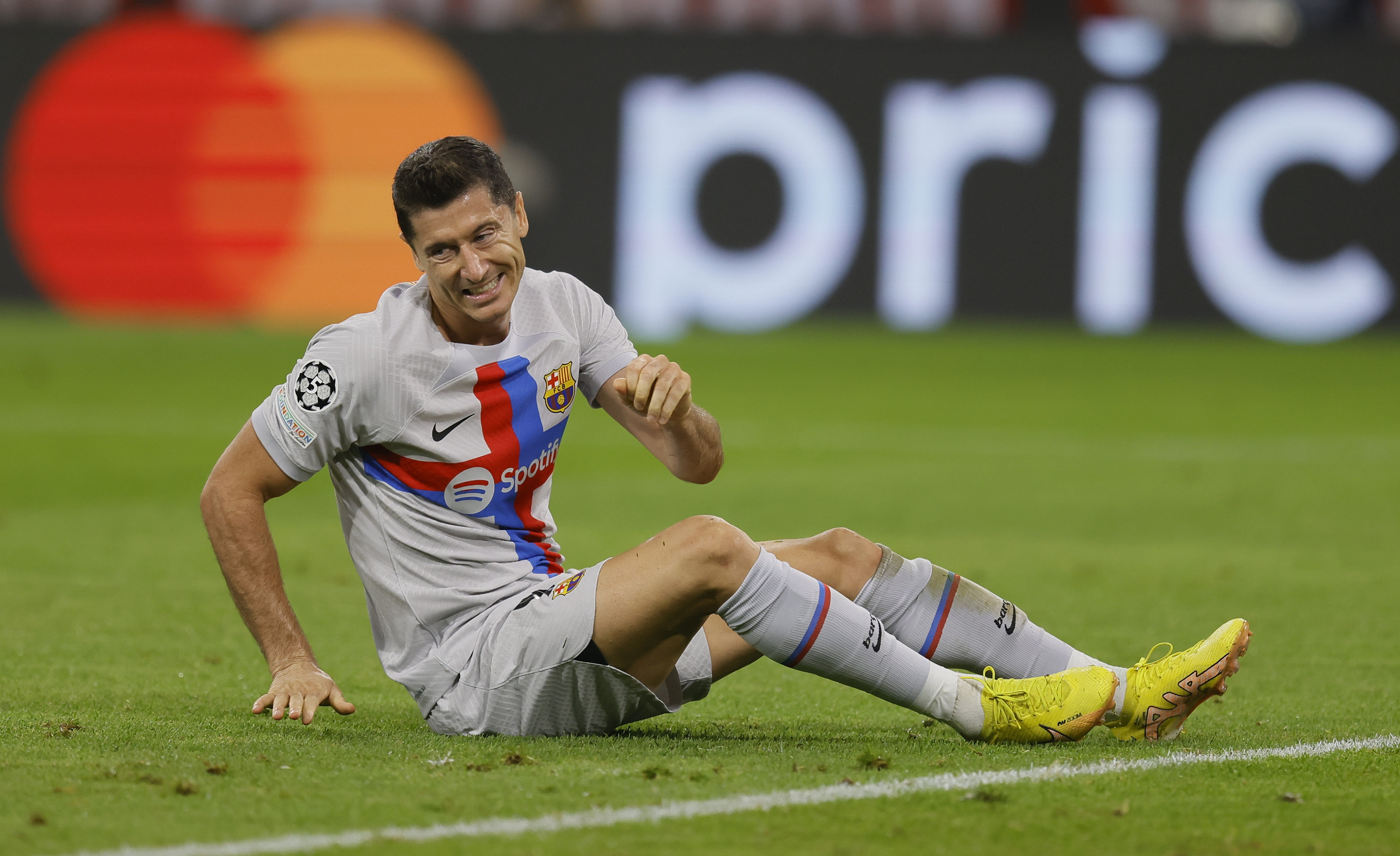 Lewandowski ya sabe lo que es perder frente al Bayern en Champions. (Foto Prensa Libre: EFE)