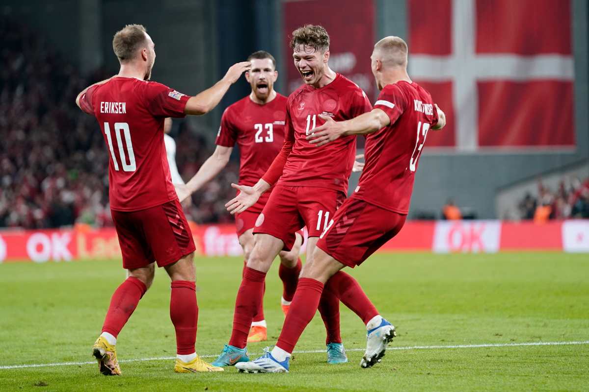Dinamarca derrotó a Francia y les sembró las dudas de cara al Mundial. Foto Prensa Libre (EFE)