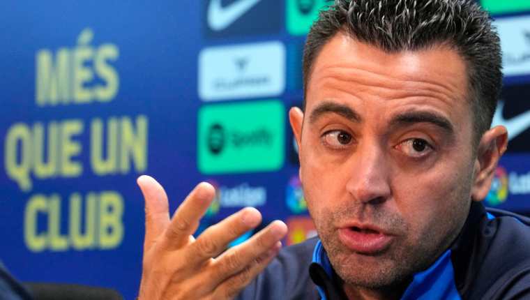 Xavi habló este viernes en una rueda de prensa previa al partido ante el Real Mallorca el sábado a las 13 horas de Guatemala. (Foto Prensa Libre: EFE)