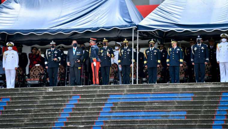 El presidente Alejandro Giammattei anunció la creación de la 7ª. Brigada de Infantería del Ejército de Guatemala. (Foto Prensa Libre: Gobierno de Guatemala)
