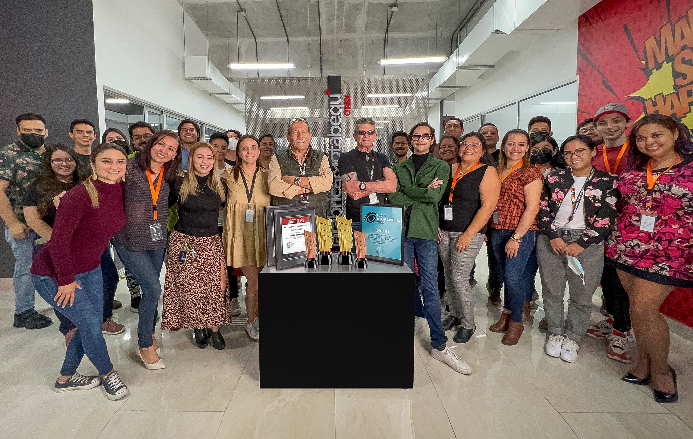 lafábrica&jotabequ/GREY, uno de los grupos de comunicación más creativos, sólidos y premiados del mundo. Foto Prensa Libre: Cortesía