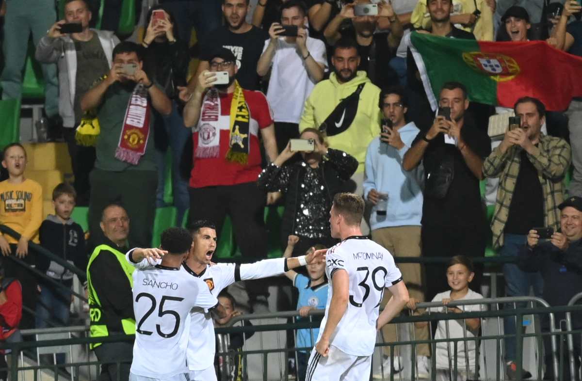 VIDEO | Sancho y Cristiano Ronaldo enderezan el camino europeo del Manchester United