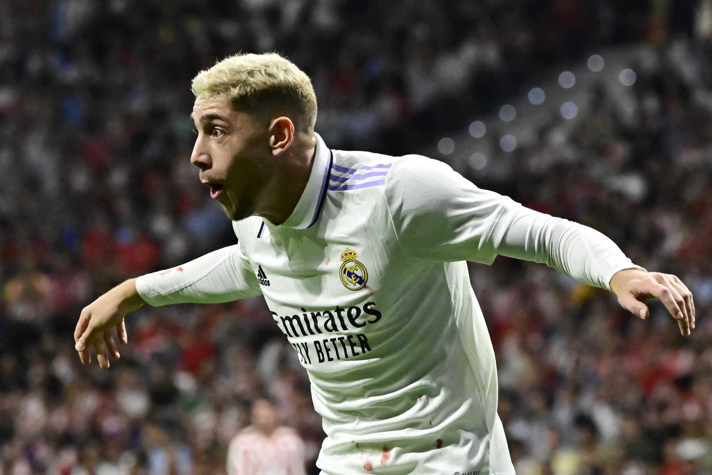 "El Pajarito" Valverde se convirtió en un "Halcón" y ahora es uno de los jugadores más desequilibrantes del Real Madrid. (Foto Prensa Libre: AFP)
