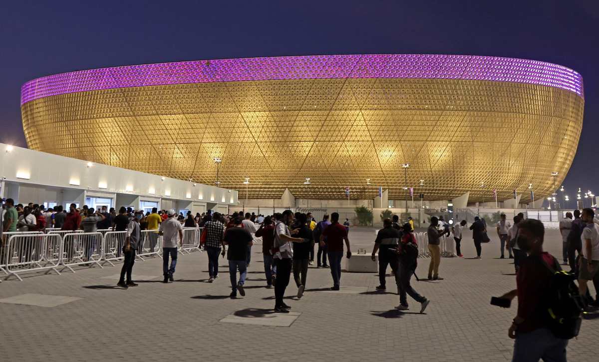 El estadio Lusail es una de las ocho sedes de la Copa del Mundo de Qatar que dará inicio el 20 de noviembre. (Foto Prensa Libre: AFP).