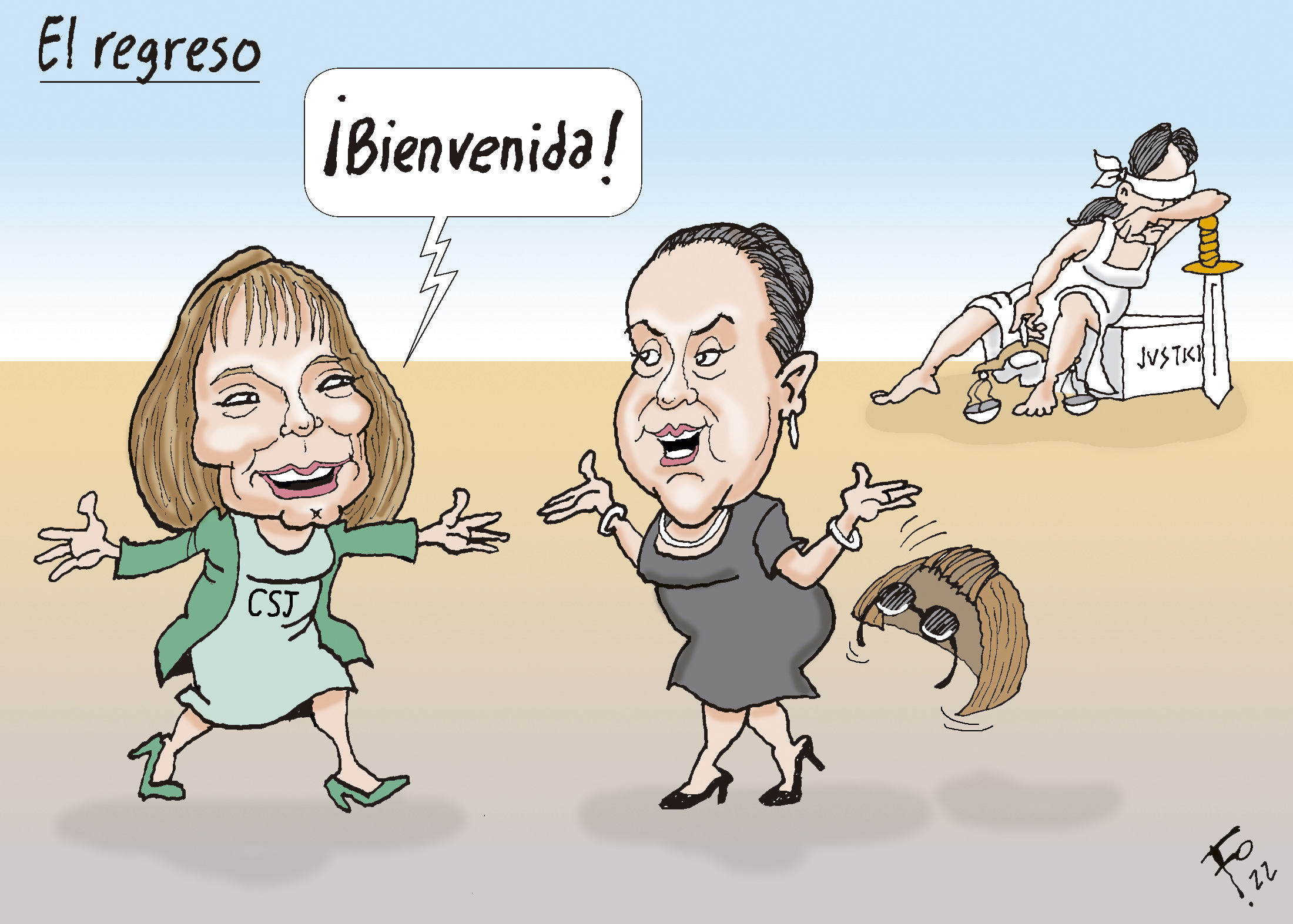 Personajes: Silvia Valdés y Blanca Stalling.