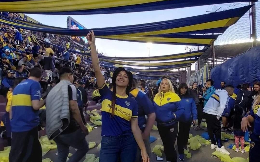 Paola Emilse Fleitas, aficionada de Boca Juniors, falleció en el accidente de Mendoza. (Foto Prensa Libre: Boca Juniors)