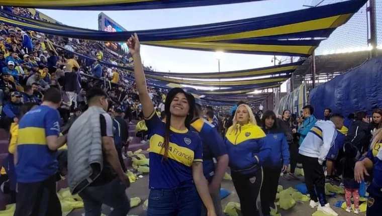 Paola Emilse Fleitas, aficionada de Boca Juniors, falleció en el accidente de Mendoza. (Foto Prensa Libre: Boca Juniors)
