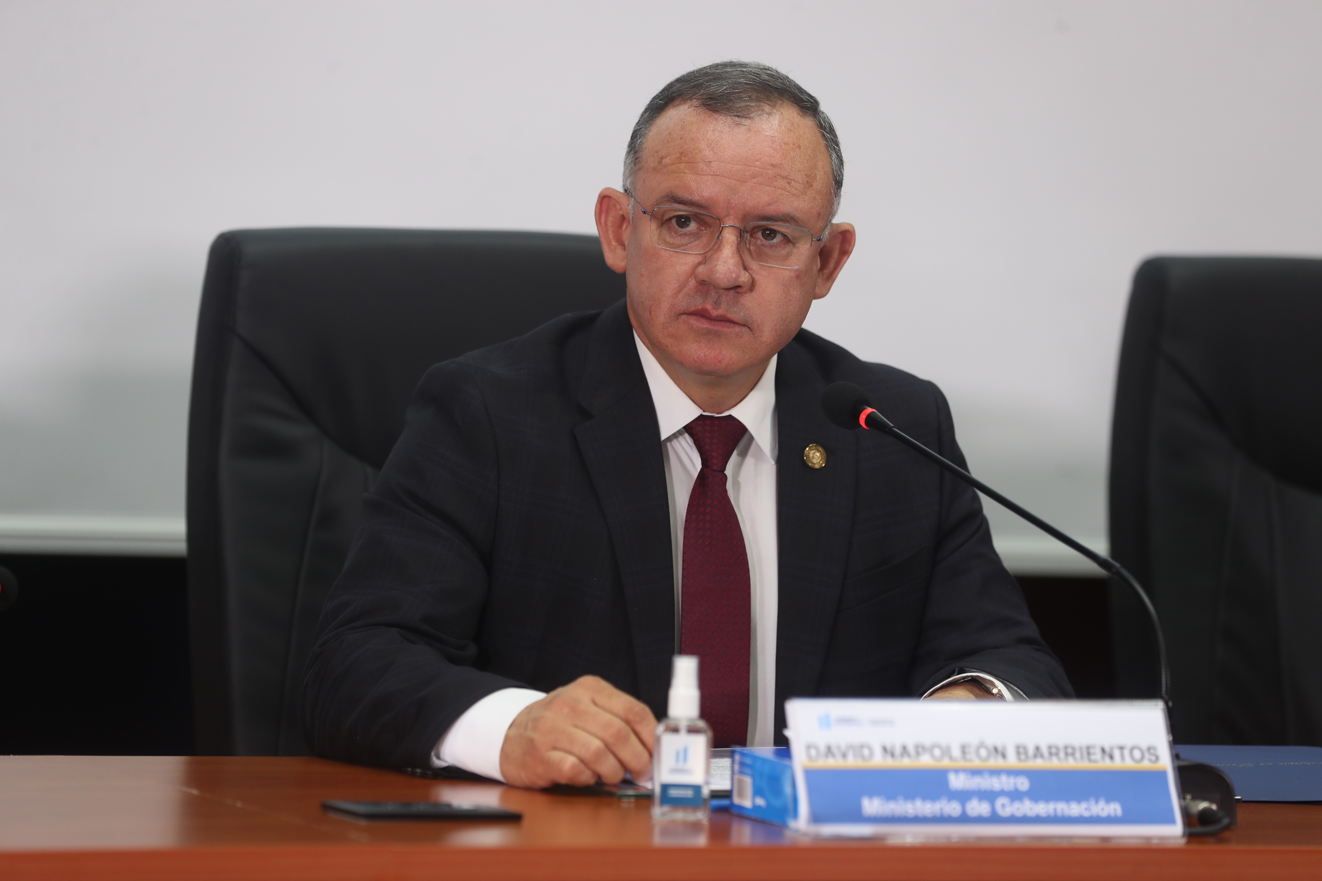 El ministro de Gobernación, Napoléon Barrientos, ha sido citado en varias ocasiones al Congreso para que explique los altos índices de violencia y criminalidad en el país. (Foto Prensa Libre: Erick Ávila).
  

Fotografa: Erick Avila.     Fecha:07/09/2022.