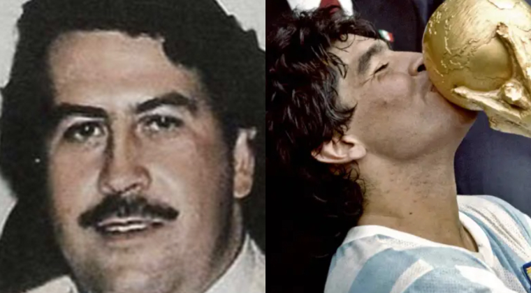 Pablo Escobar y Diego Maradona