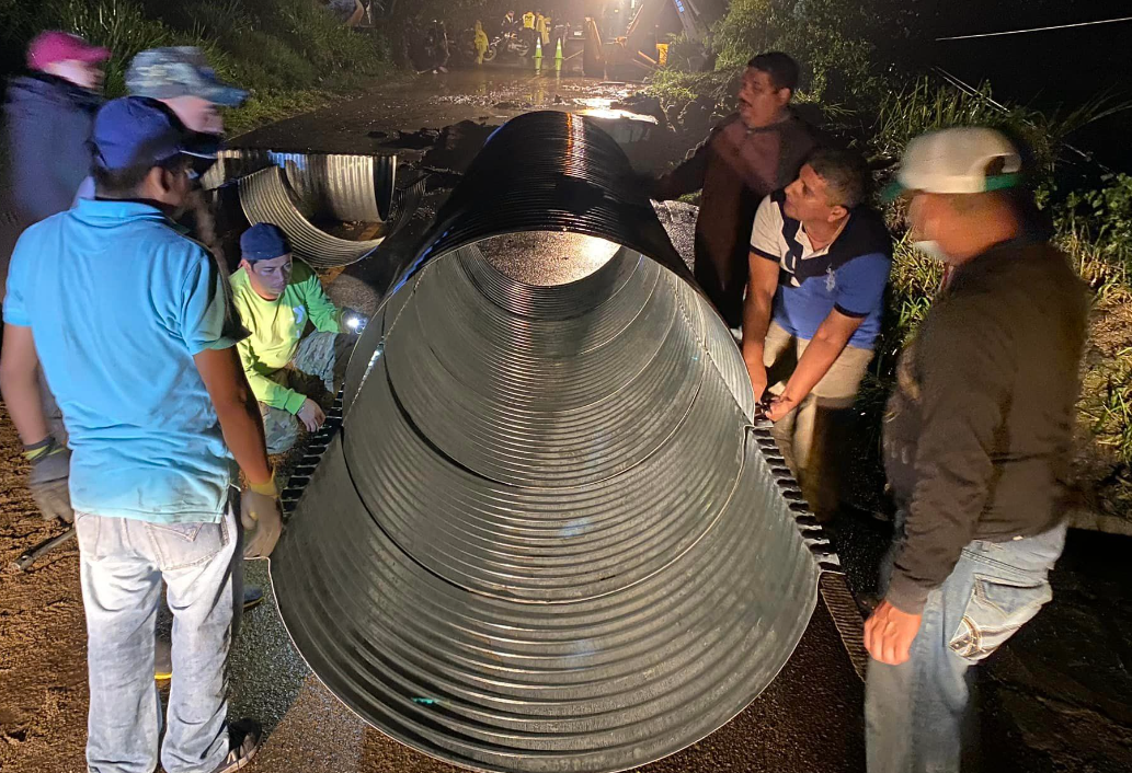 Qué acciones llevan a cabo autoridades por socavamiento en la ruta a San Pedro Ayampuc